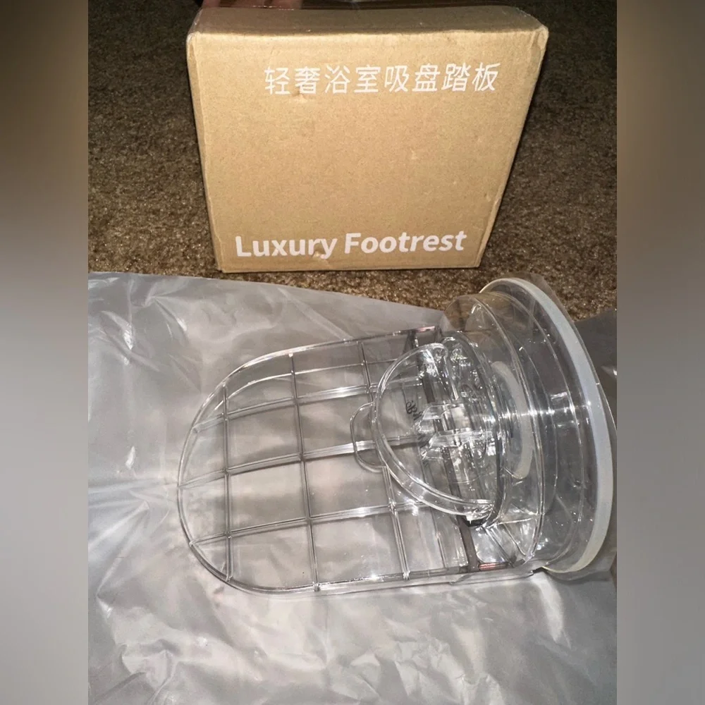 Non-slip shower foot rest for shower wall. NWT
